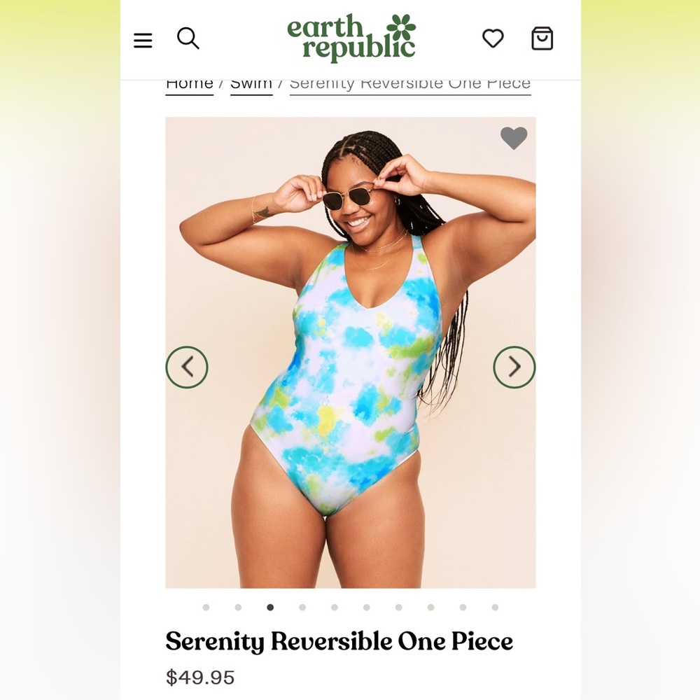 Earth Republic Serenity Reversible One Piece 3x